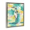 Stupell Industries Blue & Yellow Crane Framed Floater Canvas Wall Art Design by Ethan Harper